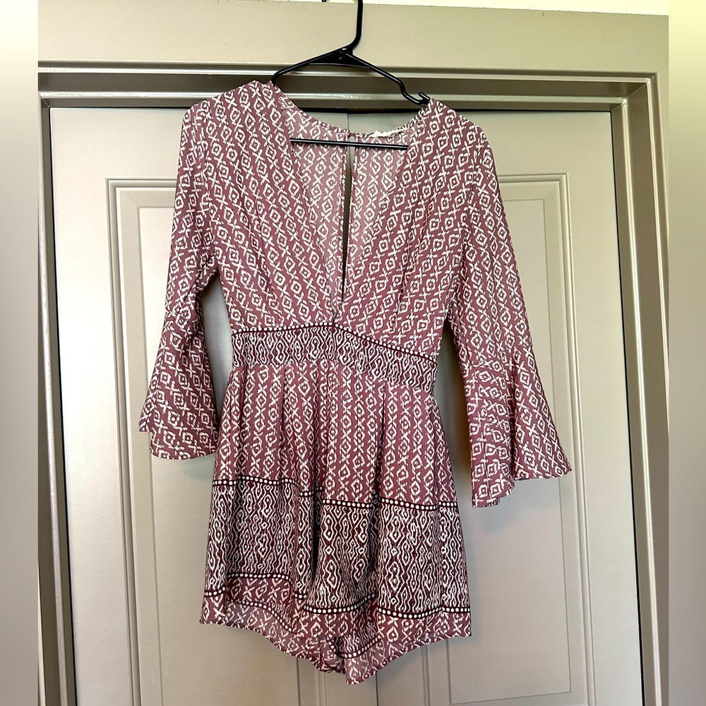 Patterned romper